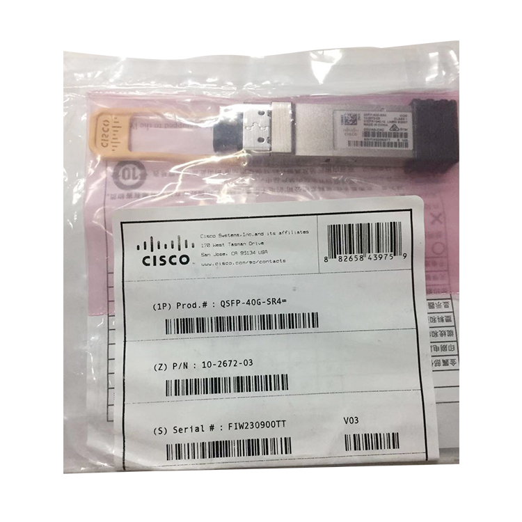 思科 CISCO QSFP-40G-SR4= 光纖模塊
